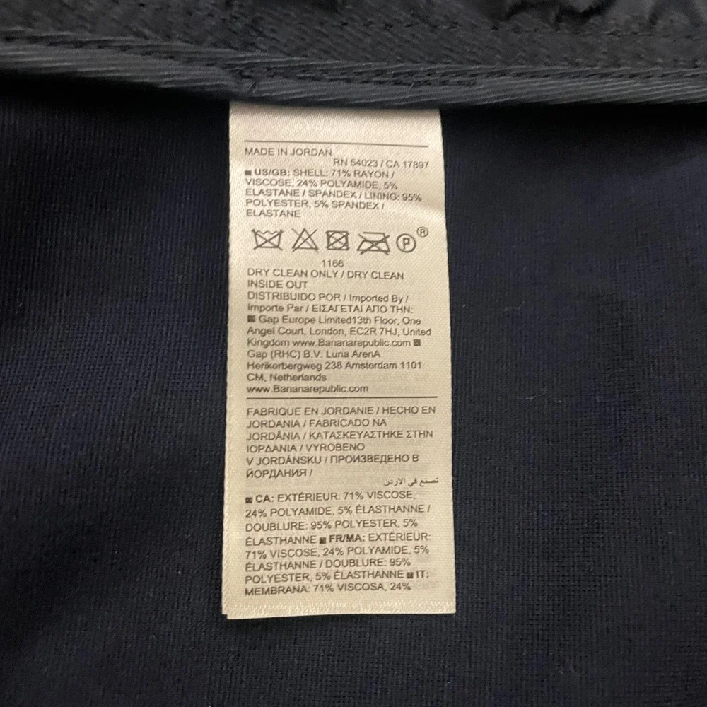Banana Republic Womens Navy Blue Blazer Jacket 603618-00-1 Size S NEW - Picture 5 of 7